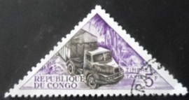 Selo postal do Congo de 1961 Motor lorry