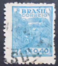 Selo postal do Brasil de 1946 Agricultura 40