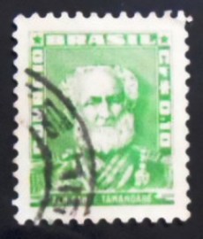 Selo postal Regular emitido no Brasil em 1954 - 491 U