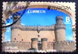 Selo postal da Espanha de 2017 Castle Manzanares