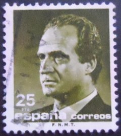 Selo postal da Espanha de 1990 King Juan Carlos I 25