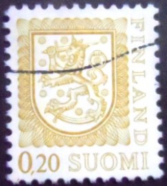 Selo postal da Finlândia de 1977 Coat of Arms 20