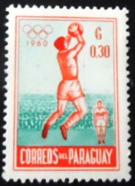 Selo postal do Paraguai de 1960 Football