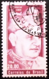 Selo postal do Brasil de 1964 Papa João XXIII