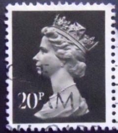 Selo postal do Reino Unido de 1989 Queen Elizabeth II 20