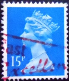 Selo postal do Reino Unido de 1990 Queen Elizabeth II 15