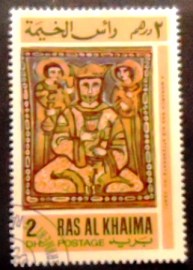 Selo postal de Ras Al Khaima de 1967 Cappella Palatina