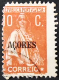 Selo postal dos Açores de 1918 Ceres Issue of Portugal Overprinted
