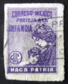 Selo postal do México de 1929 Children's Aid