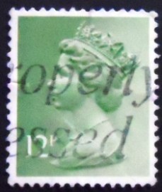 Selo postal do Reino Unido de 1980 Queen Elizabeth II 12