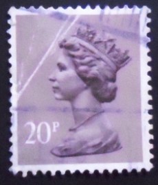 Selo postal do Reino Unido de 1976 Queen Elizabeth II 20