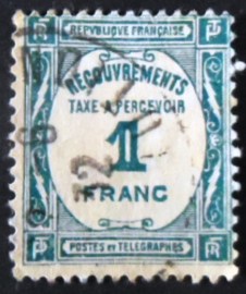 Selo postal da França de 1931 Tax to be collected
