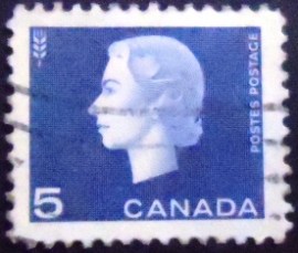 Selo postal do Canadá de 1962 Elizabeth II wheat sheaf 5