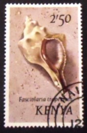 Selo postal do Quênia de 1971 Trapezium Horse Conch