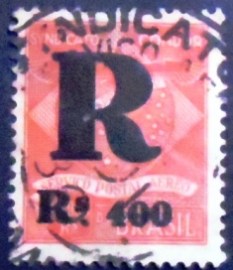 Selo postal do Brasil de 1928 Sindicato Condor K8