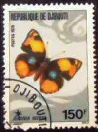 Selo postal de Djibouti de 1978 Yellow Pansy