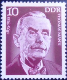 Selo postal da Alemanha Oriental de 1975 Thomas Mann