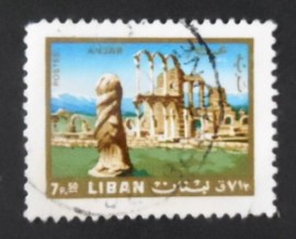 Selo postal do Líbano de 1966 Anjar