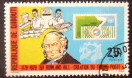 Selo postal de Djibouti de 1979 Sir Rowland Hill