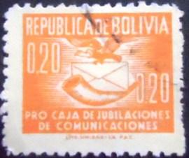 Selo postal da Bolívia de 1951 Transport workers 20