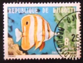 Selo postal de Djibouti de 1978 Copperband Butterflyfish