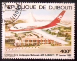 Selo postal de Djibouti de 1980 Air Djibouti
