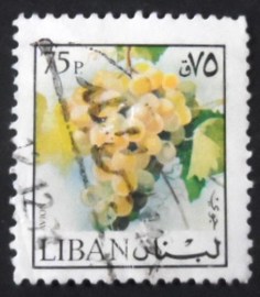 Selo postal do Líbano de 1973 Grape