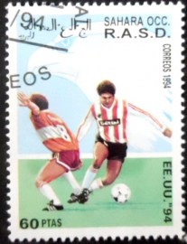 Selo postal (cinderela) do Sahara de 1994 Soccer