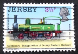 Selo postal de Jersey de 1973 North Western 1870