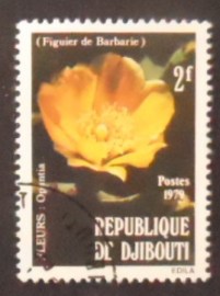 Selo postal de Djibouti de 1979 Opuntia