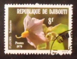 Selo postal de Djibouti de 1979 Solanacea