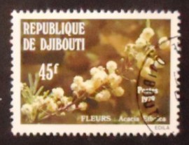 Selo postal de Djibouti de 1979 Acacia etbaica