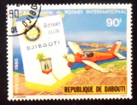 Selo postal de Djibouti de 1980 Rotary Club