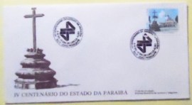 FDC Oficial nº 370 de 1985 Centenário da Paraíba