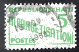 Selo postal do Haiti de 1960 Alphabetisation