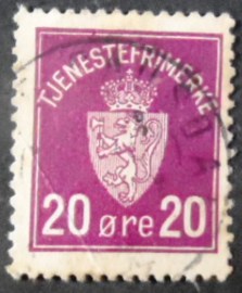 Selo postal da Noruega de 1926 Tjenesterfrimaerke