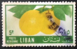 Selo postal do Líbano de 1955 Oranges