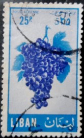 Selo postal do Líbano de 1955 Grapes