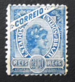 Selo postal do Brasil de 1905 Madrugada 200