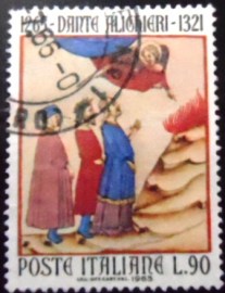 Selo postal da Itália de 1965 Purgatory