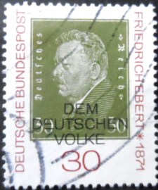 Selo postal da Alemanha de 1971 Friedrich Ebert