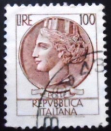 Selo postal da Itália de 1959 Coin of Syracuse