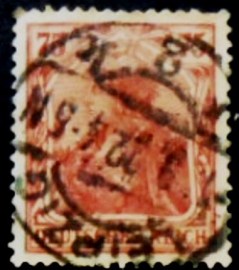 Selo postal da Alemanha Reich de 1922 Germania 50