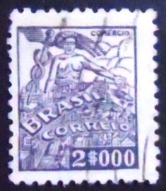 Selo postal do Brasil de 1941/6 Comércio 2$