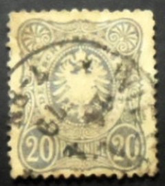 Selo da Alemanha Reich de 1875 Imperial eagle and crown in oval