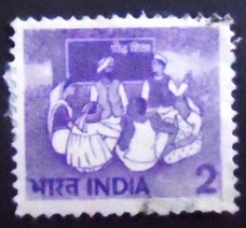 Selo postal da Índia de 1980 Adult Education Class