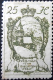 Selo postal de Liechtenstein de 1920 Mamertus chapel