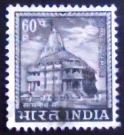 Selo postal da Índia de 1967 Somnath Temple
