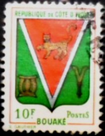 Selo postal da Costa do Marfim de 1969 Bouake