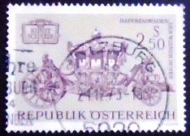 Selo postal da Áustria de 1972 Imperial carriage of the Vienna court
